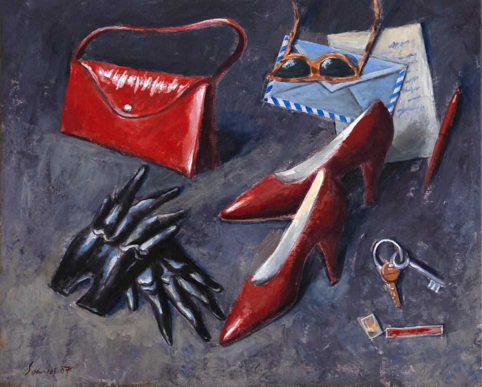 Παύλος Σάμιος (1948-2021), Χωρίς Τίτλο, ακρυλικό σε μουσαμά, 44,5 Χ 55 cm, Εκτίμηση €3.000-4.000