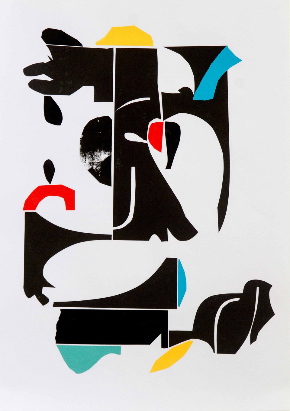 Lot56, Φίλιππος Θεοδωρίδης, Απογοητευμένος βγαίνει και πίνει (2016), ζωγραφική κ κολάζ, 70 Χ 50 cm, Εκτίμηση €2.000-3.000