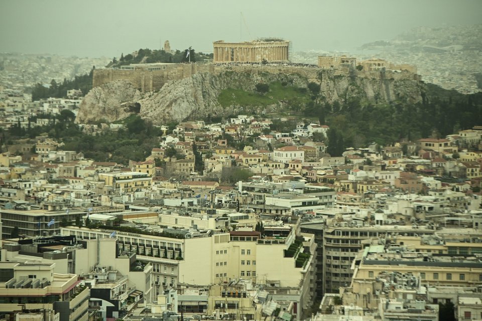 Αφρικανική σκόνη κάλυψε την Αθήνα