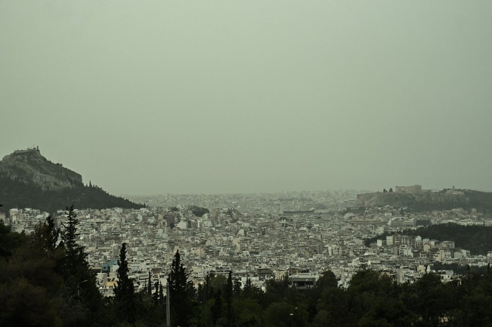 Αφρικανική σκόνη κάλυψε την Αθήνα
