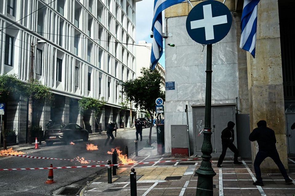Επεισόδια στο πανεκπαιδευτικό συλλαλητήριο στο κέντρο της Αθήνας 8/3/2024