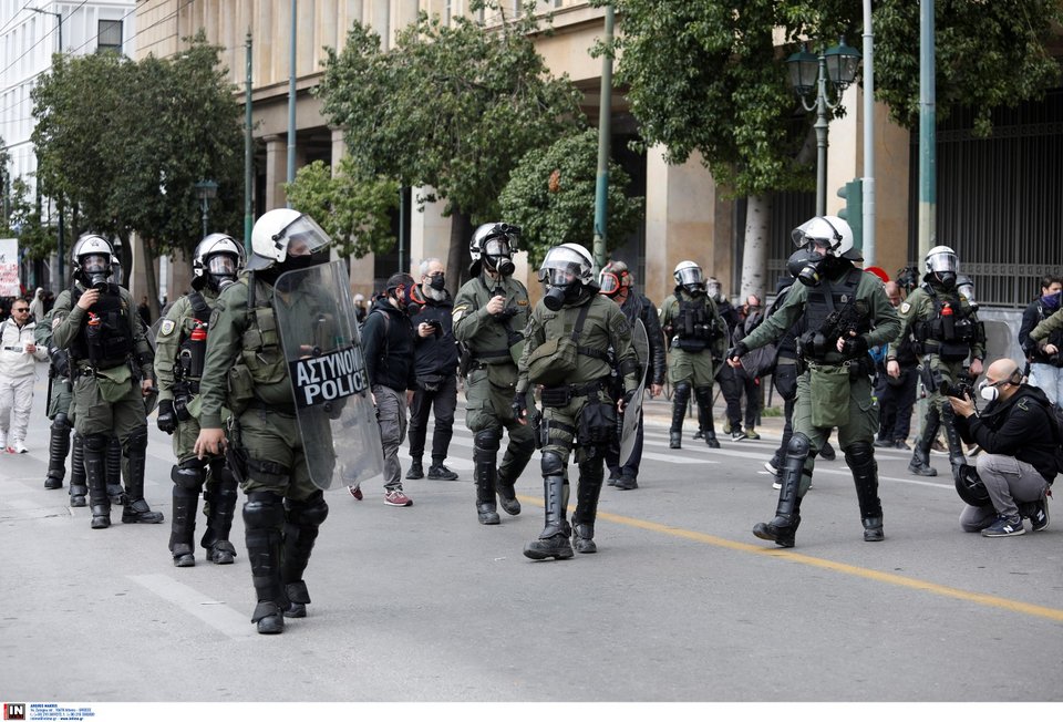 Επεισόδια στο πανεκπαιδευτικό συλλαλητήριο στο κέντρο της Αθήνας 8/3/2024