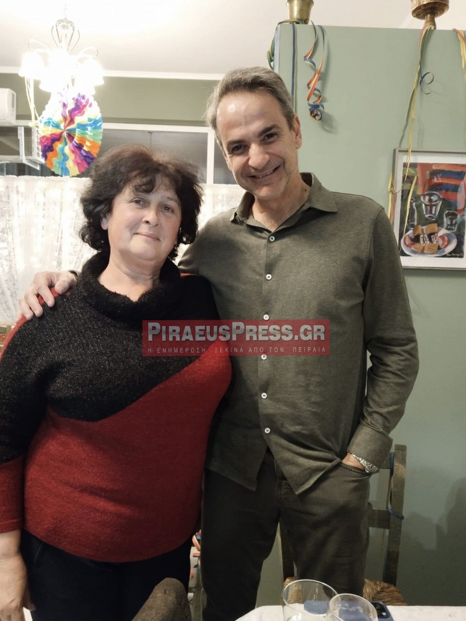 Στη Δραπετσώνα για φαγητό o Κυριάκος Μητσοτάκης