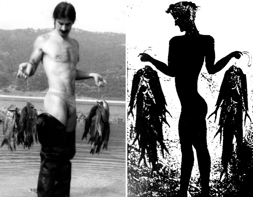 4.Πάνος Χαραλάμπους, Ψαράδες, 1992, φωτογραφικό τύπωμα σε καμβά, 176 x 109 εκ. (το καθένα), εκδ. 3+1 A.P, Παραχώρηση της CITRONNE Gallery