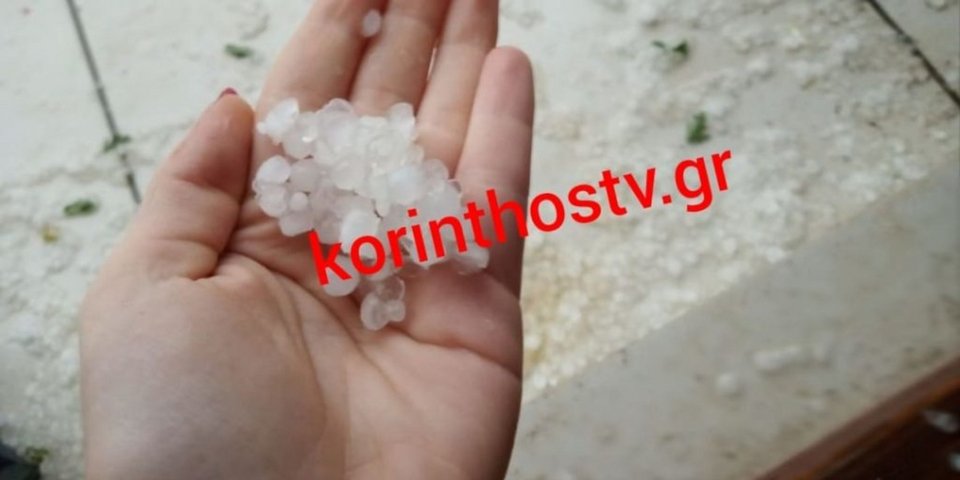 Χαλαζόπτωση στην Αρχαία Νεμέα / korinthostv.gr