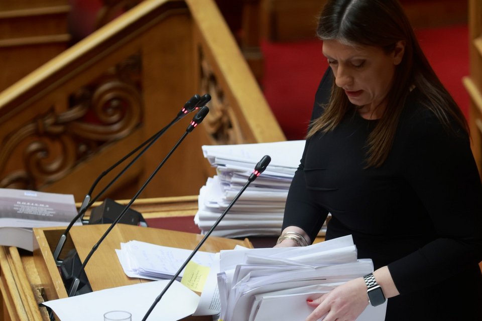Η πρόεδρος της Πλεύσης, Ζωή Κωνσταντοπούλου / Φωτογραφία: ΓΙΩΡΓΟΣ ΚΟΝΤΑΡΙΝΗΣ/EUROKINISSI