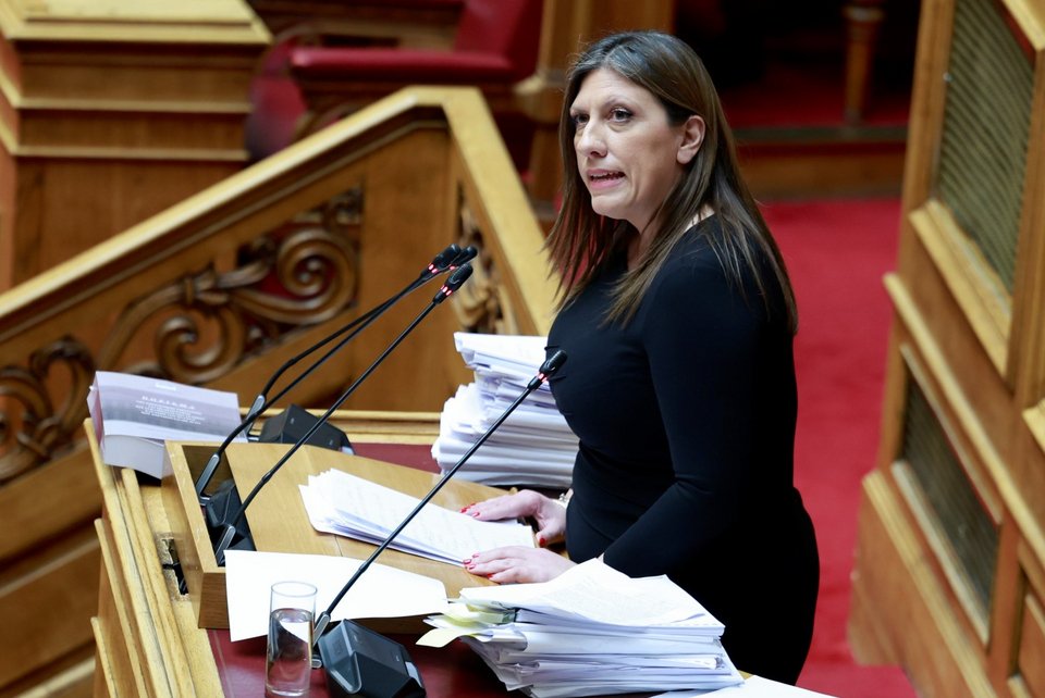 Η πρόεδρος της Πλεύσης, Ζωή Κωνσταντοπούλου / Φωτογραφία: ΓΙΩΡΓΟΣ ΚΟΝΤΑΡΙΝΗΣ/EUROKINISSI