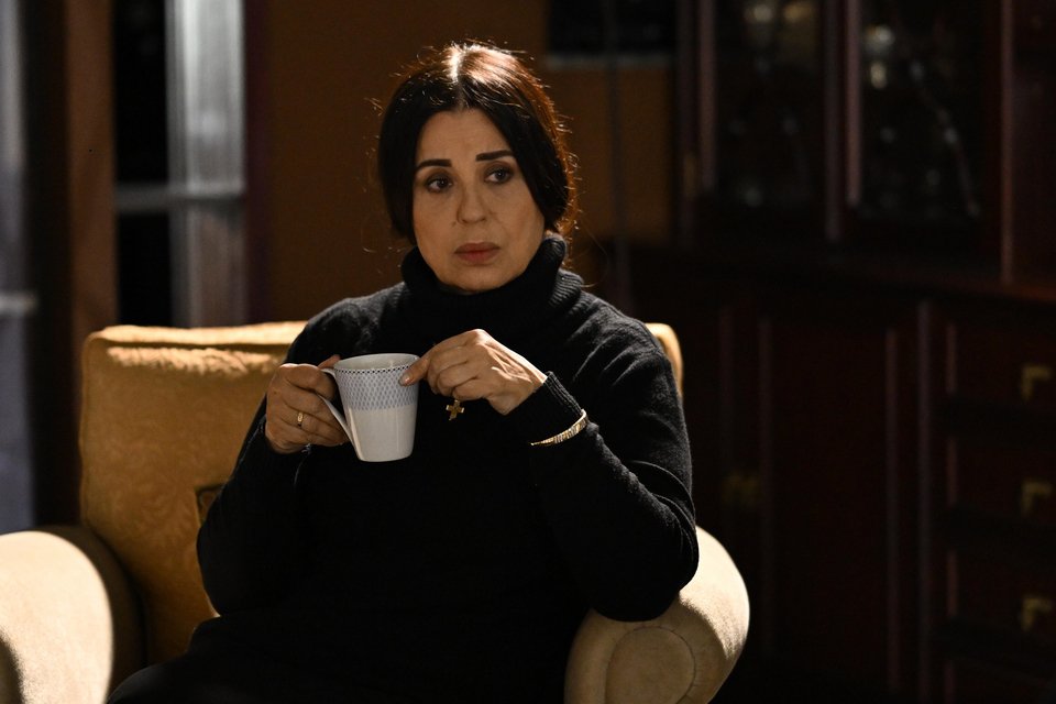 Η Μαρία Τσομπανάκη στο ρόλο της Καλλιόπης Σταματάκη στο Σασμο