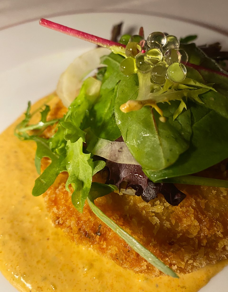 Το crab cake / Φωτογραφία: Μάνος Λειβαδάρος/iefimerida