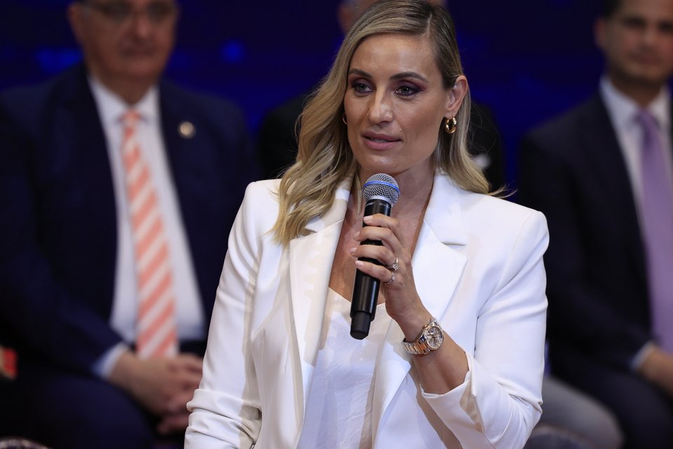 Η Ελεονώρα Μελέτη στην εκδήλωση για την παρουσίαση του ευρωψηφοδελτίου της ΝΔ /