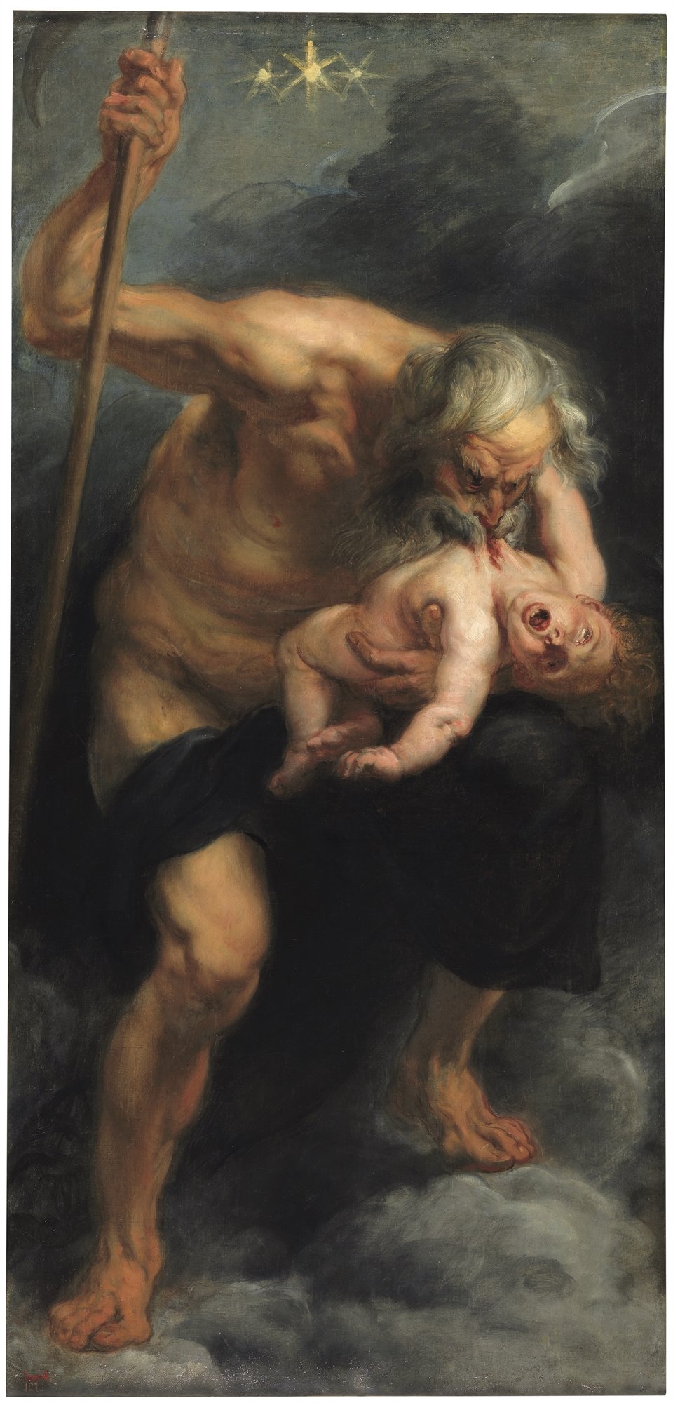 Ο Κρόνος καταβροχδίζει τον γιο του. Peter Paul Rubens. Madrid, Museo Nacional del Prado