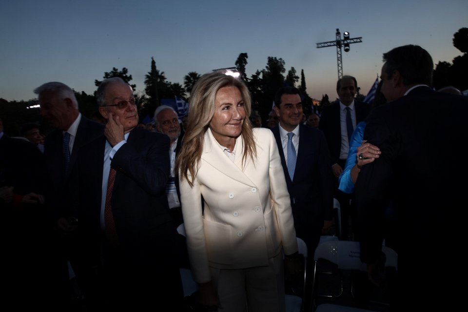 Η Μαρέβα Γκραμπόφσκι-Μητσοτάκη στο Συνέδριο της ΝΔ / Φωτογραφία: Dimitris Kapantais / SOOC