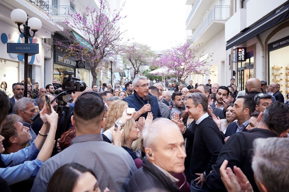 Ο Κυριάκος Μητσοτάκης στη Ρόδο / Φωτογραφία: Γρ. Τύπου Πρωθυπουργού/ΔΗΜΗΤΡΗΣ ΠΑΠΑΜΗΤΣΟΣ