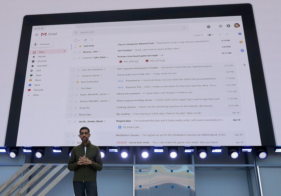 Παρουσίαση των χαρακτηριστικών του gmail το 2018 
