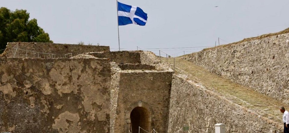 Άποψη από το ανακαινισμένο κάστρο της Αγίας Μαύρας στη Λευκαδα