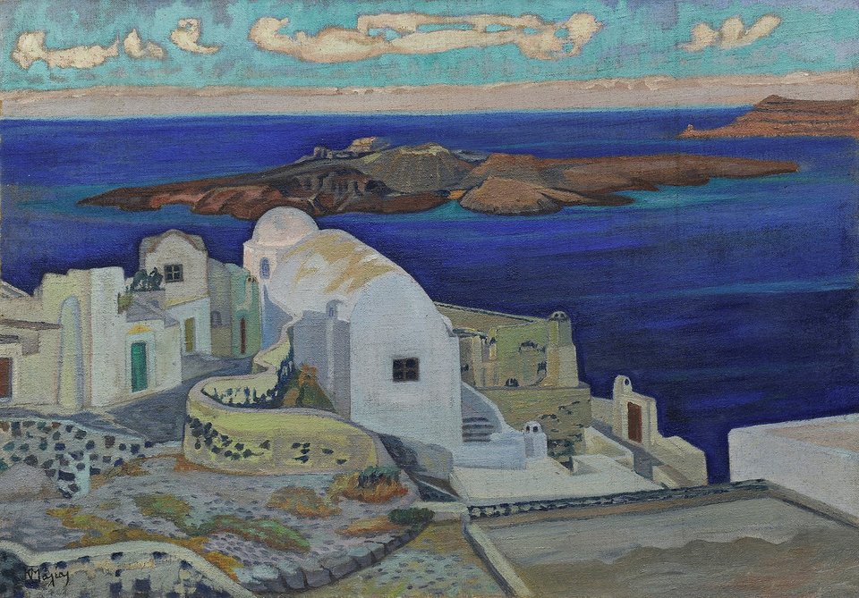 Μαλέας Κωνσταντίνος, Σαντορίνη, 1924 - 1928