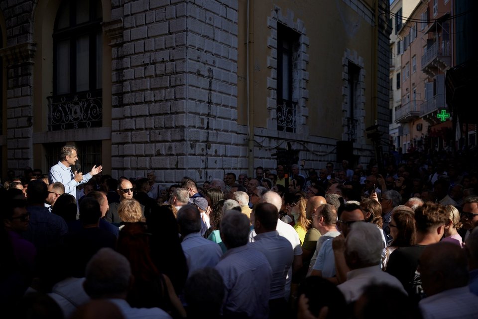 Ο Κυριάκος Μητσοτάκης στην Κέρκυρα