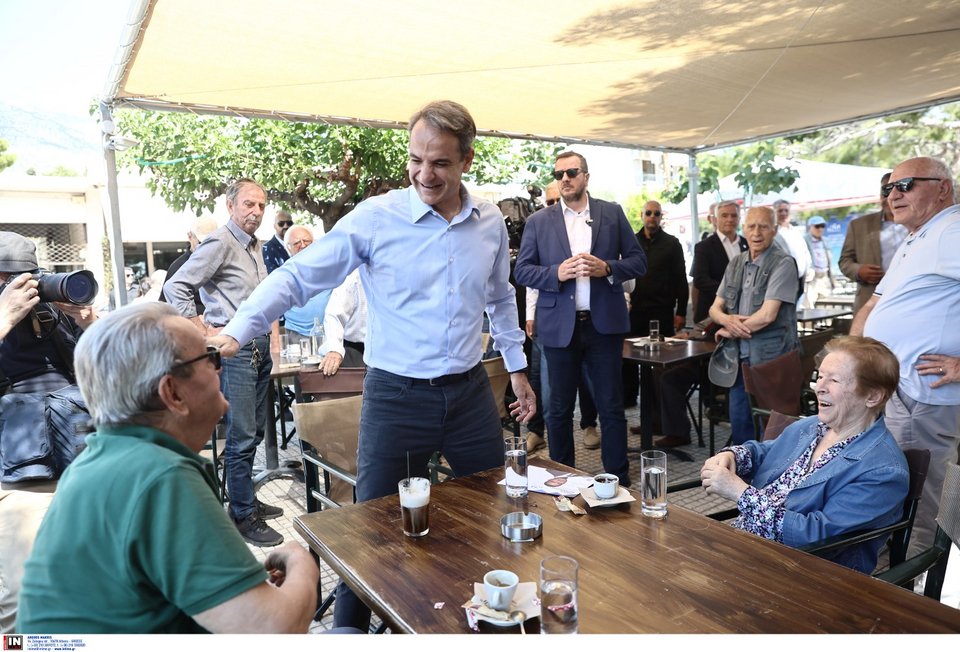 Στην Παιανία ο Κυριάκος Μητσοτάκης