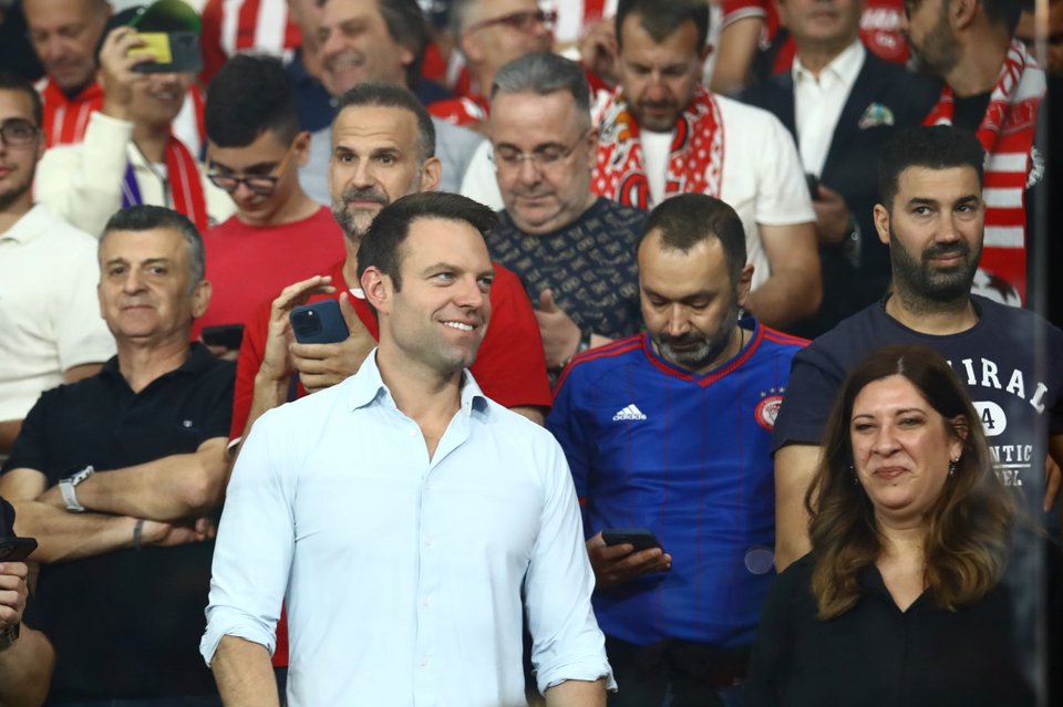 Στην ΑΕΚ Arena και ο Στέφανος Κασσελάκης, για τον τελικό του Conference League