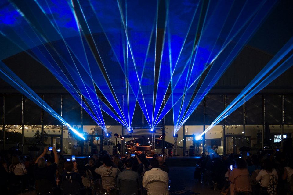 Piano City Athens Cosmos Laser Show @ The Ellinikon Experience Centre