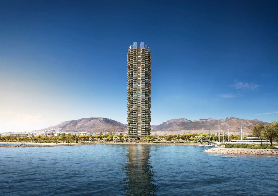 O Riviera Tower στο Ελληνικό, όπως θα είναι στην τελική του μορφή