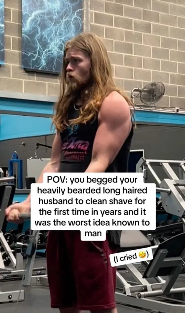 Ο σύζυγος της Σόφι πριν ξυριστεί 