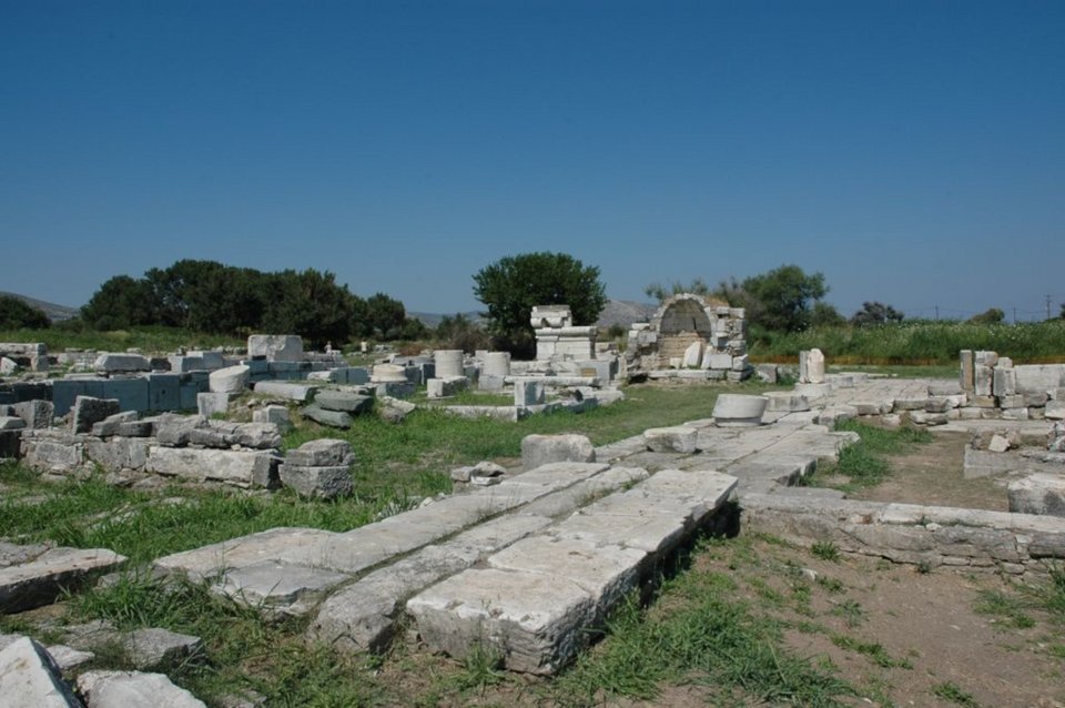 Άποψη του αρχαιολογικού χώρου του Ηραίου στη Σάμο