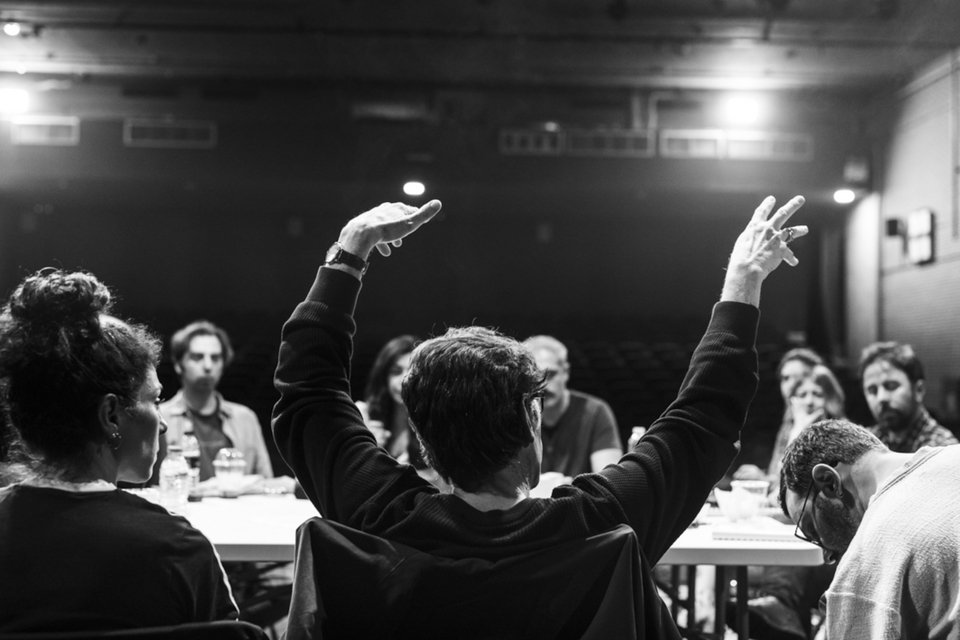 Γιαννης Μπέζος στις πρόβες του Δον Κιχώτη