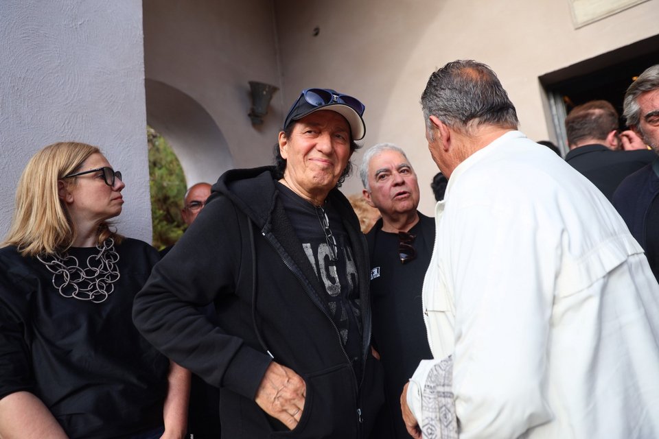 Ο Πασχάλης στην κηδεία του Αντώνη Τουρκογιώργη -Φωτογραφία: Eurokinissi/ΓΙΑΝΝΗΣ ΠΑΝΑΓΟΠΟΥΛΟΣ