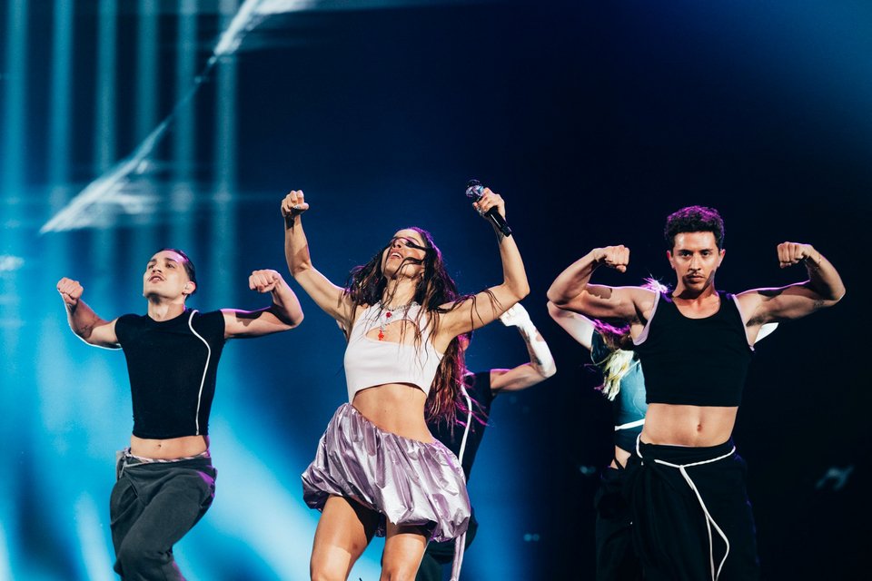 Η Μαρίνα Σάττι στη σκηνή της Eurovision 2024