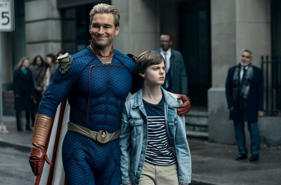 ο homelander με τον γιο του