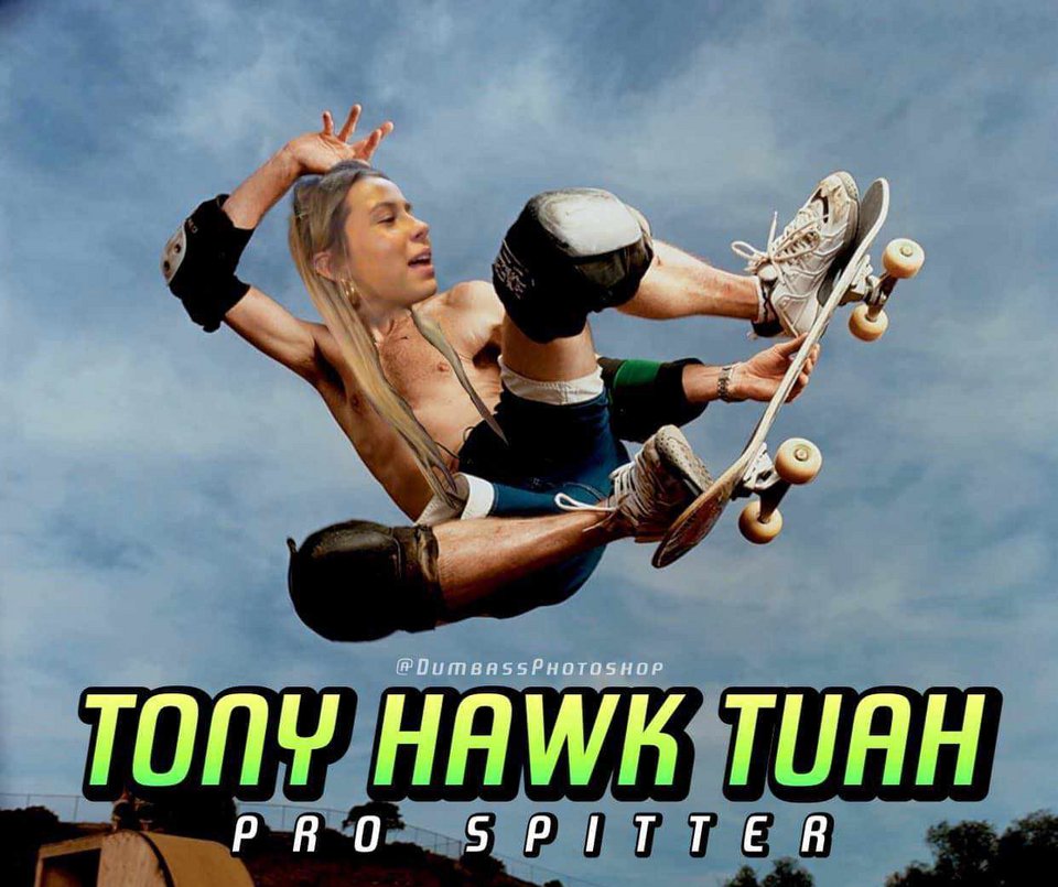 Tony Hawk Tuah, Viral meme