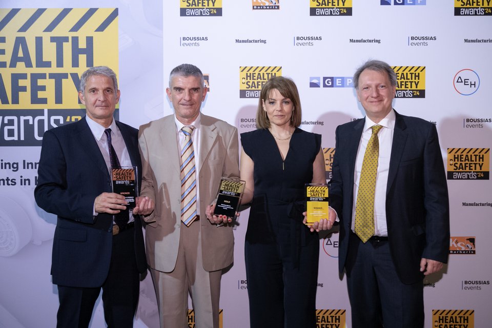 Γιώργος Αντύπας (SEE Physical Operations Manager), Αντώνης Τσακιράκης (CD Operations & Retail Execution Lead στη Unilever), Εύη Σγούρου (Country SHE & SEC Lead), Γιώργος Μαυραγάνης (Customer Operations Head SEE & SCE)