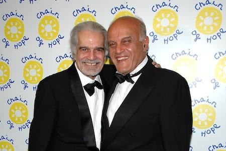 Με τον Ομάρ Σαρίφ τον οποίο είχε χειρουργήσει