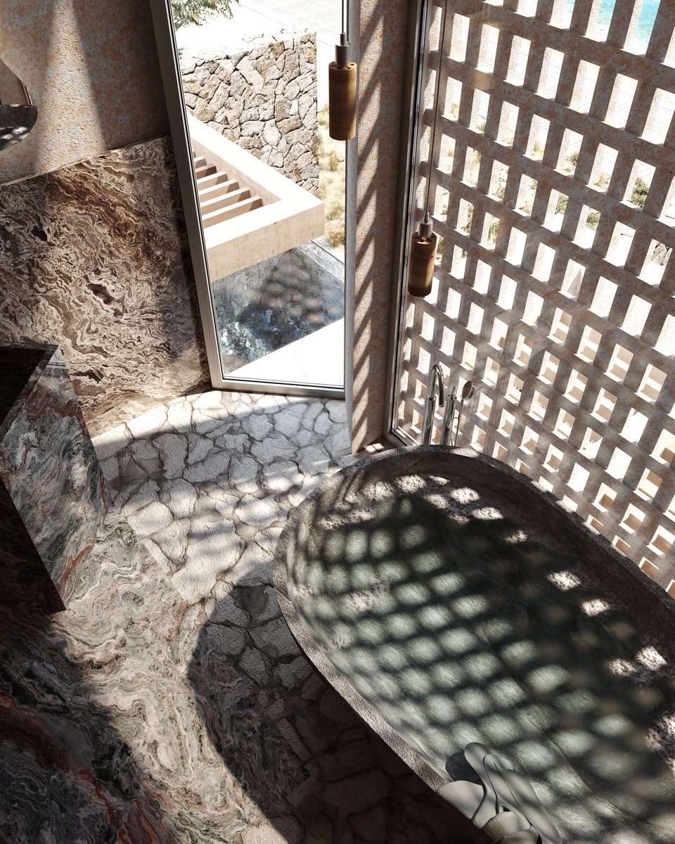 Άποψη από τον ιδιαίτερο νιπτήρα