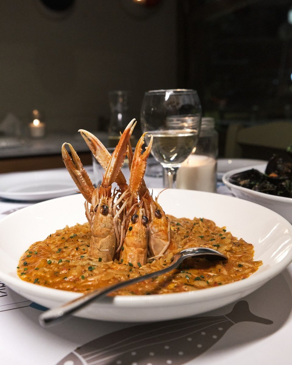 Κριθαρότο γαρίδας στο «Μπαρμπουνάκι» διά χειρός Παπαϊωάννου