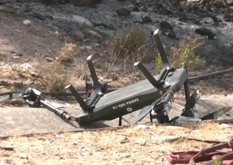 Το drone που ερευνάται αν προκάλεσε τη φωτιά στα Γλυκά Νερά