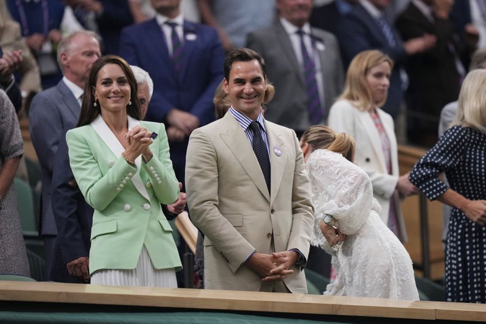 Με τον Roger Federer στο Royal Box