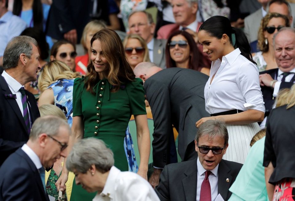 Κατά την είσοδο τους στο Wimbleddon