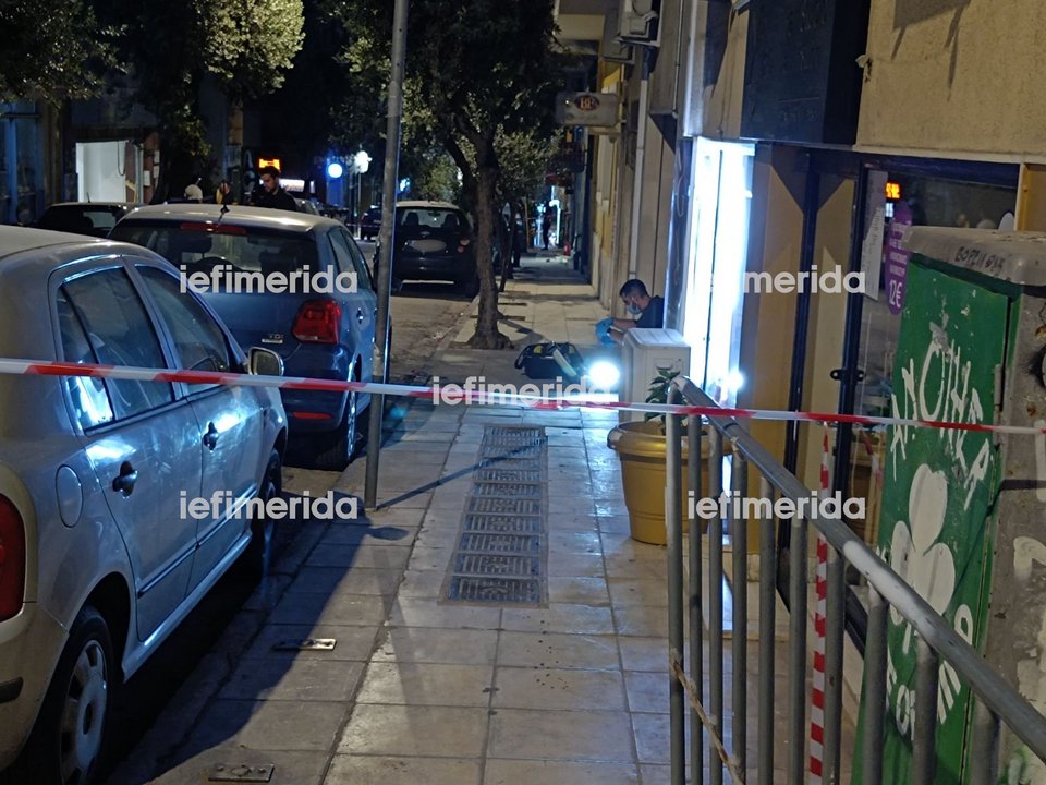 Το σημείο που συνεπλάκησαν οπαδοί, κοντά στο γήπεδο της Λεωφόρου