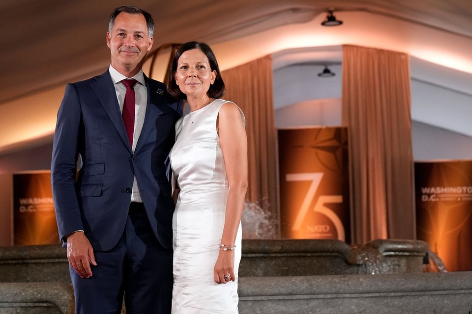 Ο Βέλγος πρωθυπουργός Αλεξάντερ Ντεκρό και η σύζυγός του Ανίκ Πέντερς