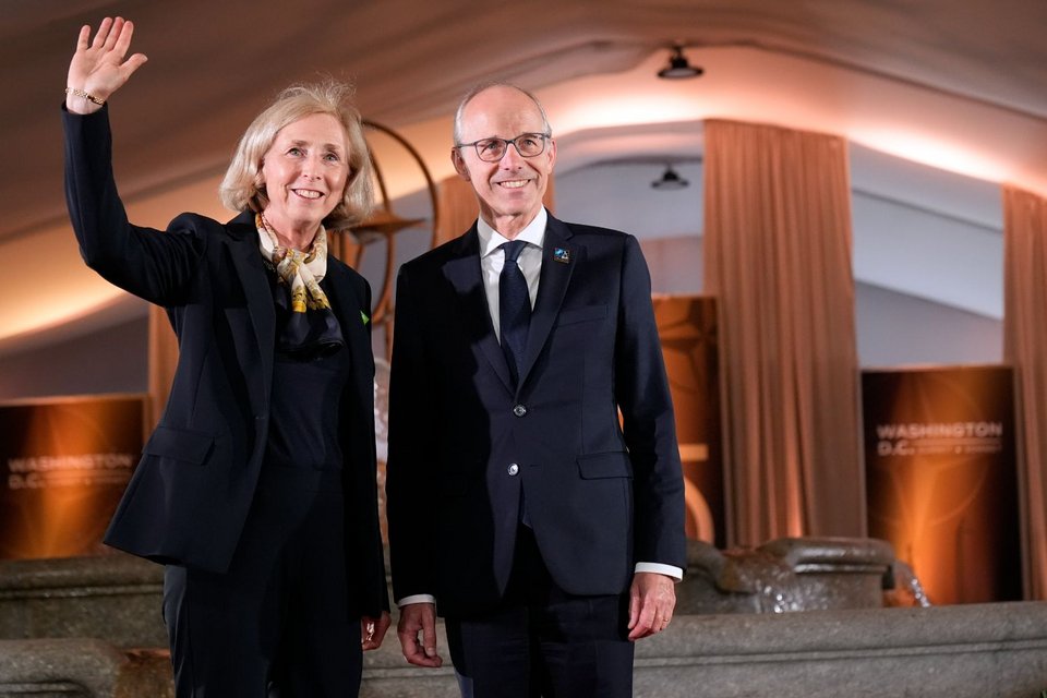 Ο πρωθυπουργός του Λουξεμβούργου Luc Frieden και η σύζυγός του Marjolijne Drooglever-Fortuyn