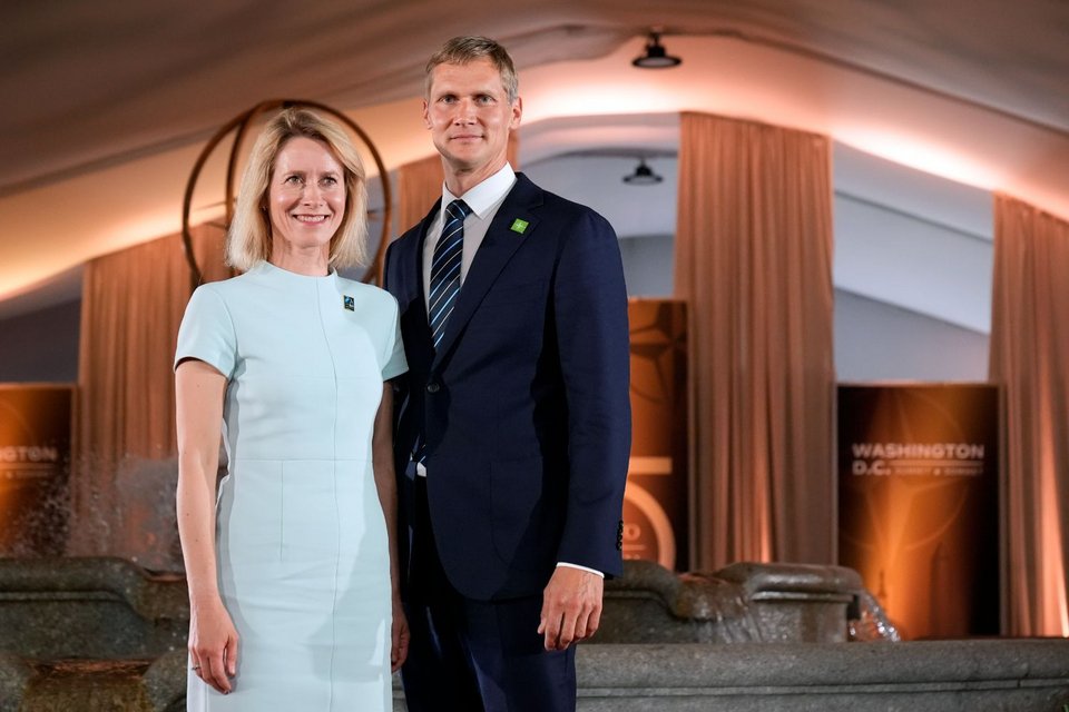 Η Εσθονή πρωθυπουργός Κάγια Κάλλας και ο σύζυγός της Πρώτος Κύριος Άρβο Χάλικ