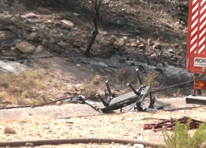 Το drone που ερευνάται αν προκάλεσε τη φωτιά στα Γλυκά Νερά