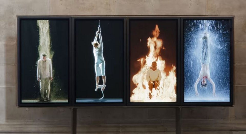  Bill Viola’s «Martyrs (Earth, Air, Fire,Water)» in St Paul’s