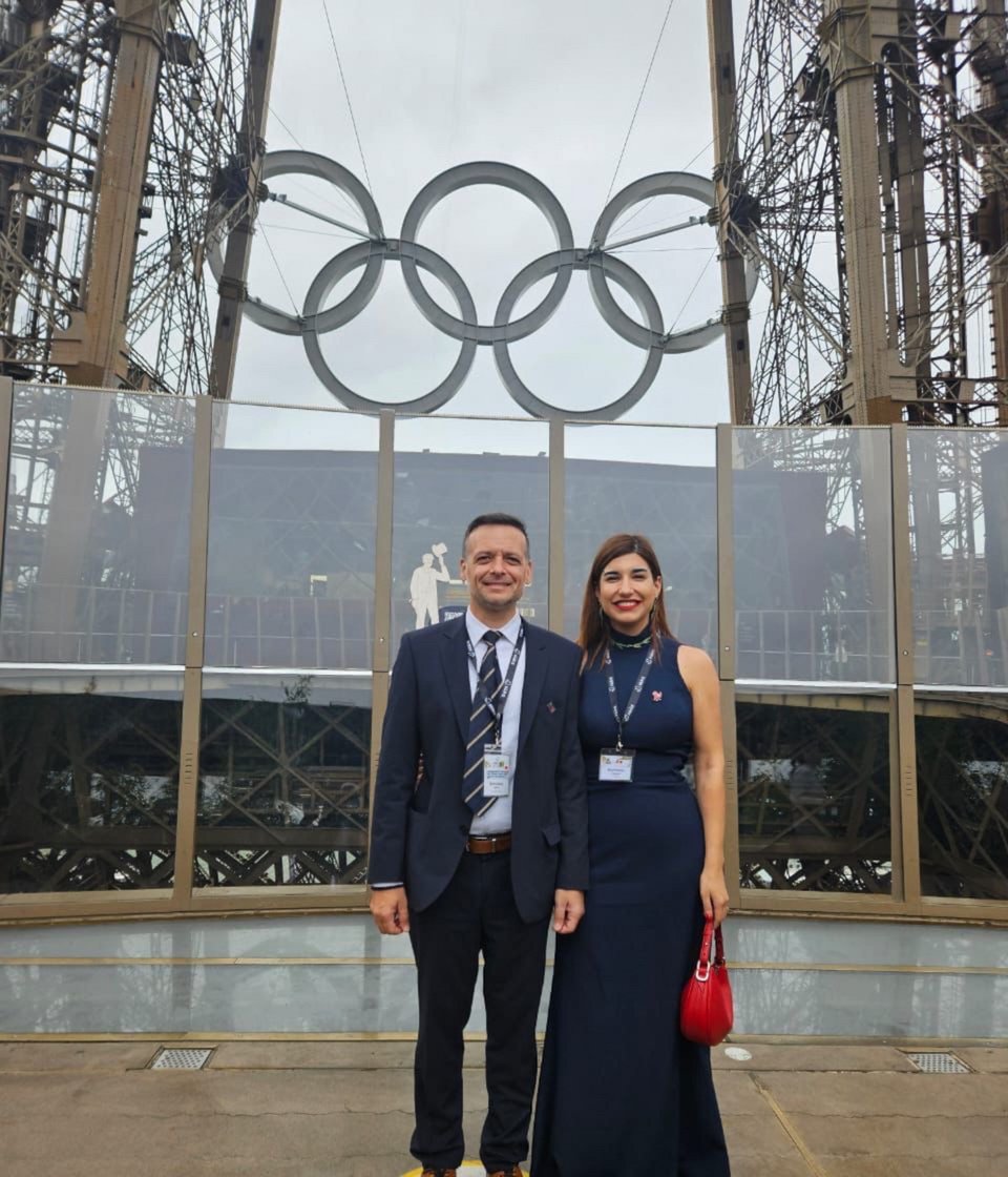 Ο Χάρης Δούκας με τη μνηστή του Γεωργία Πολυτάνου