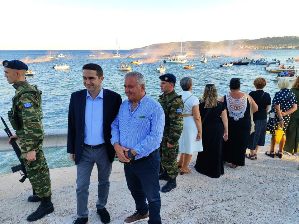 Ο Μιχ. Κατρίνης στον εσπερινό του Αγ. Αιμιλιανού