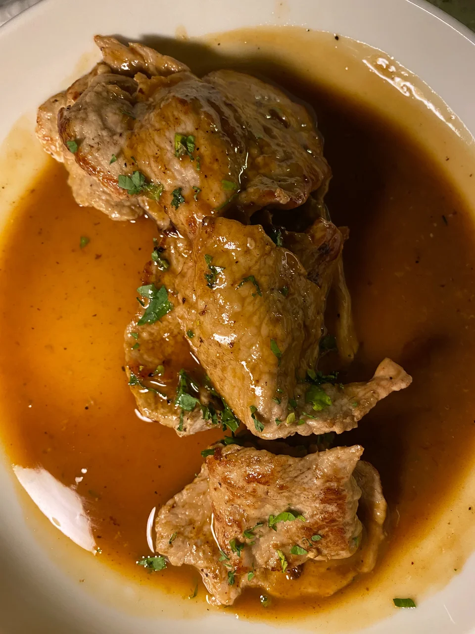 Scaloppine al limone.