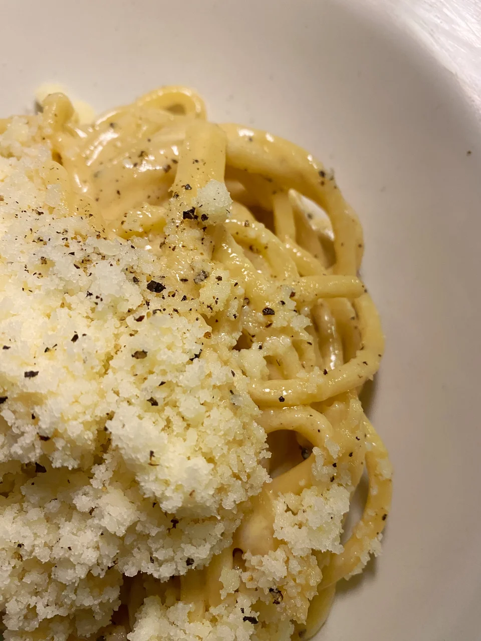 Cacio e pepe.