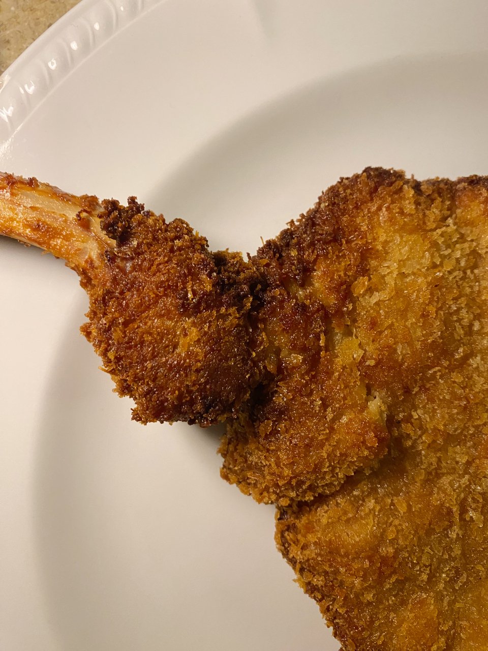 Τραγανή Cotoletta alla milanese. 